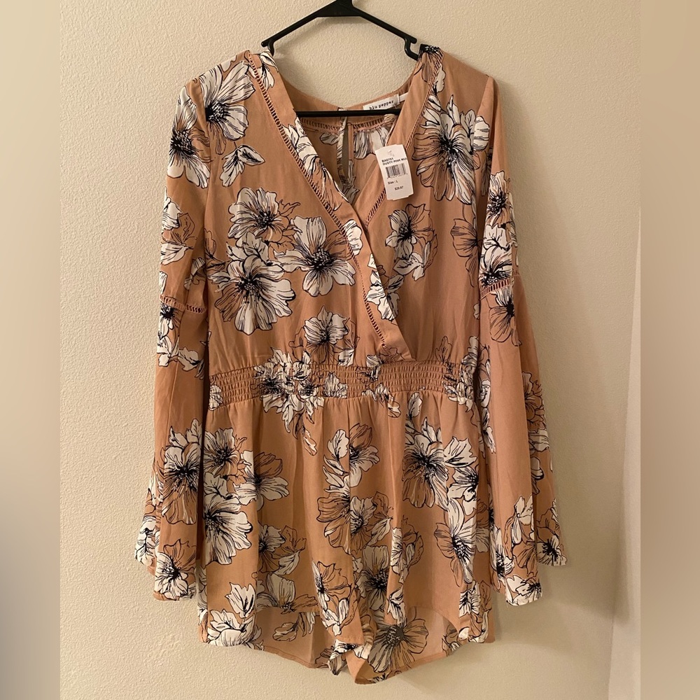 Brand New Dusty Pink Floral Romper